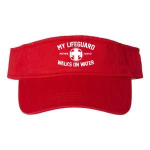 My Lifeguard Walks On Water Jesus Saves Valucap Bio-Washed Visor