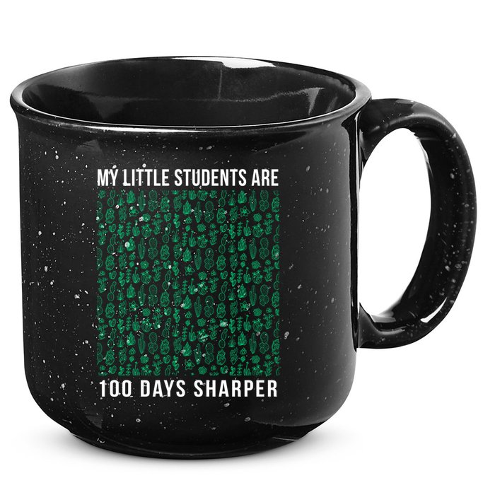 My Little Students Are 100 Days Sharper 15oz Campfire Ceramic Mug