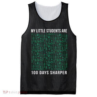 My Little Students Are 100 Days Sharper Mesh Reversible Basketball Jersey Tank