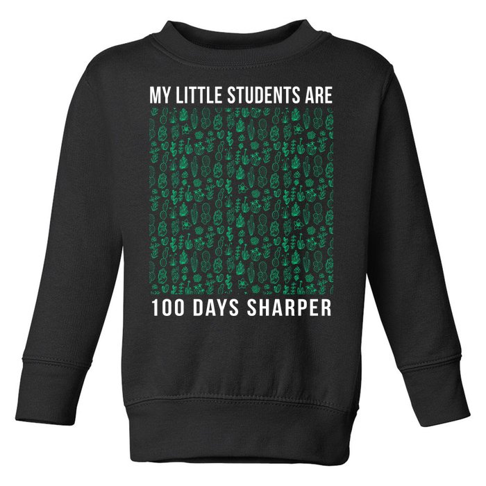 My Little Students Are 100 Days Sharper Toddler Sweatshirt