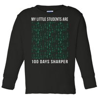 My Little Students Are 100 Days Sharper Toddler Long Sleeve Shirt