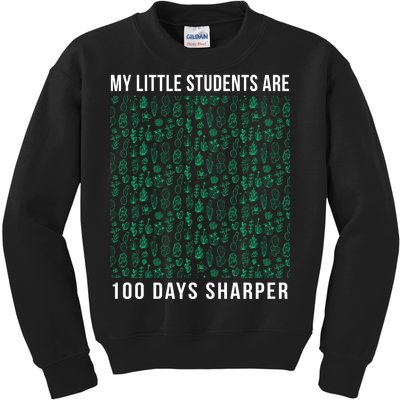 My Little Students Are 100 Days Sharper Kids Sweatshirt