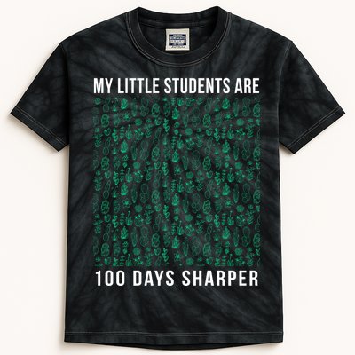 My Little Students Are 100 Days Sharper Kids Tie-Dye T-Shirt