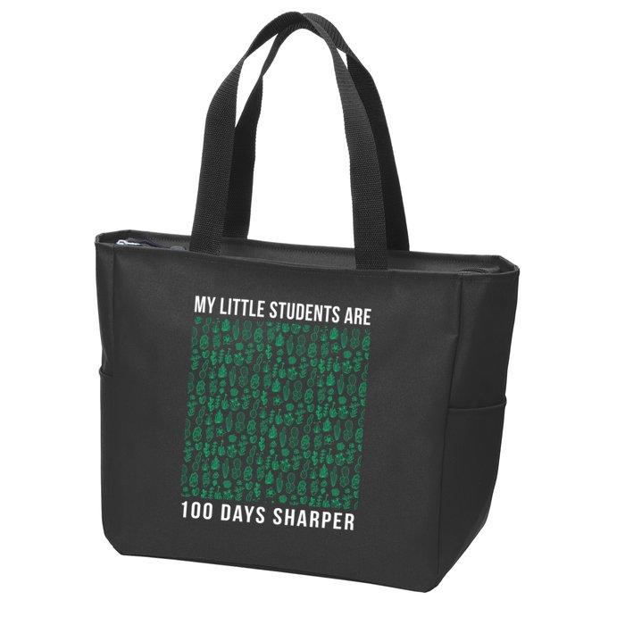 My Little Students Are 100 Days Sharper Zip Tote Bag