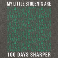 My Little Students Are 100 Days Sharper Cotton Canvas Backpack