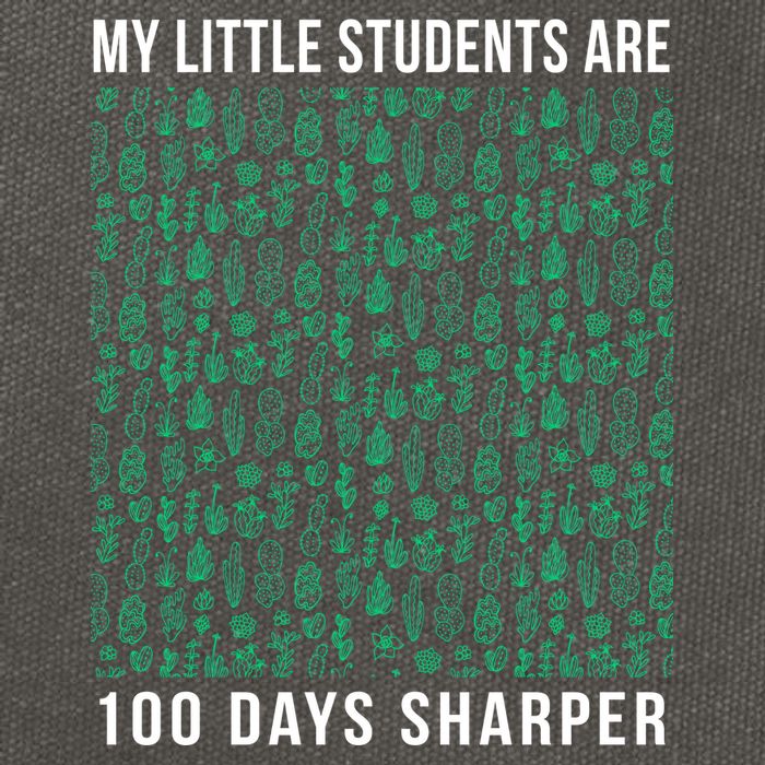 My Little Students Are 100 Days Sharper Cotton Canvas Backpack