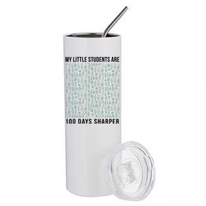 My Little Students Are 100 Days Sharper Stainless Steel Tumbler