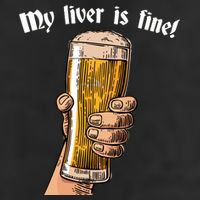 My Liver Is Fine Adult Drive Performance Visor