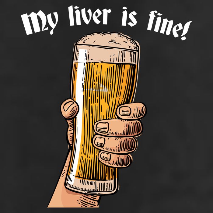 My Liver Is Fine Adult Drive Performance Visor