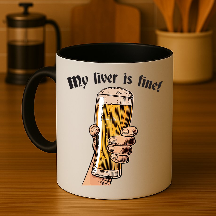 My Liver Is Fine Mug
