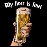 My Liver Is Fine Women's V-Neck T-Shirt
