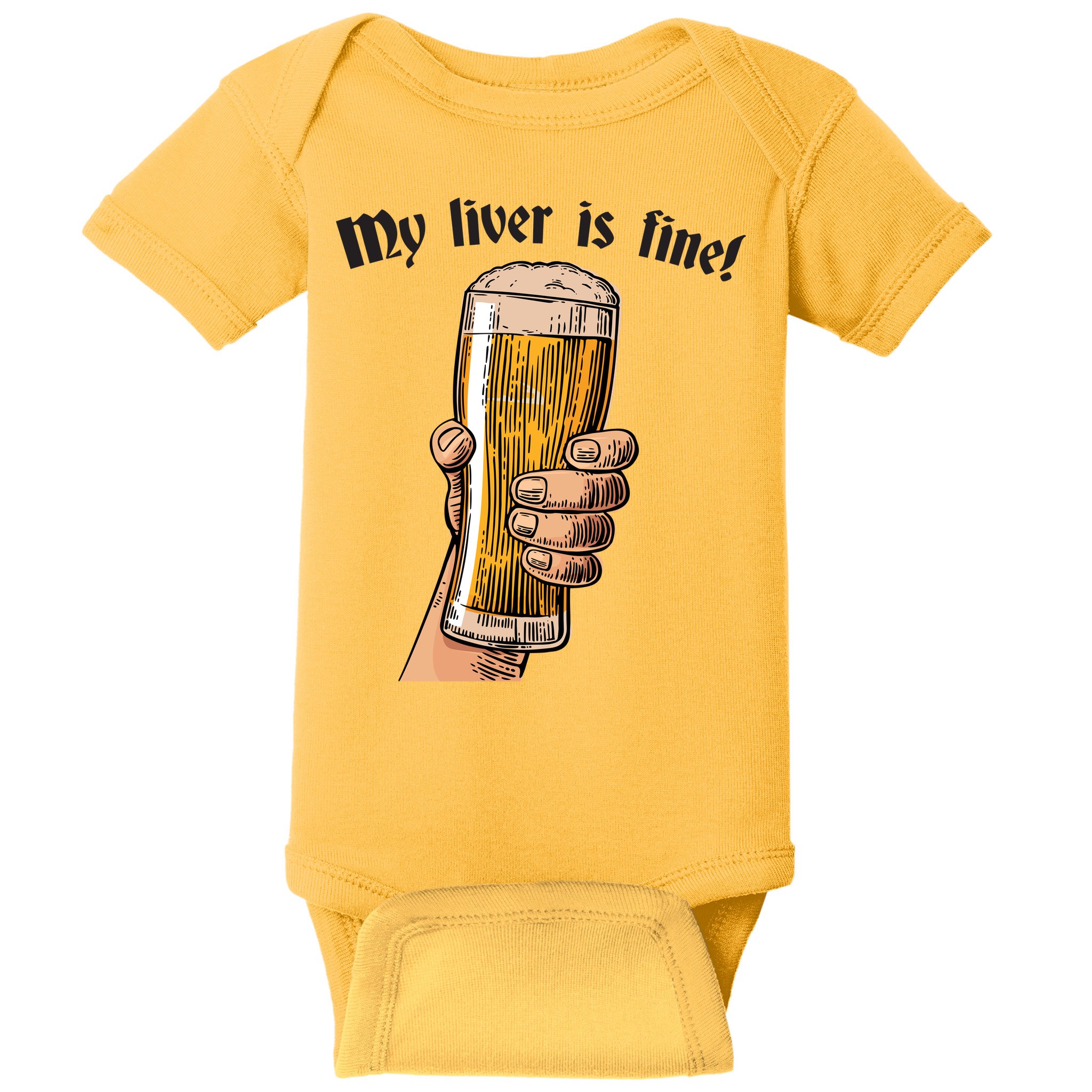 My Liver Is Fine Baby Bodysuit