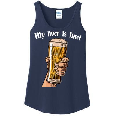 My Liver Is Fine Ladies Essential Tank