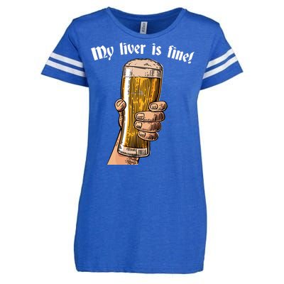 My Liver Is Fine Enza Ladies Jersey Football T-Shirt