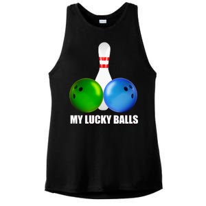 My Lucky Balls Ladies PosiCharge Tri-Blend Wicking Tank