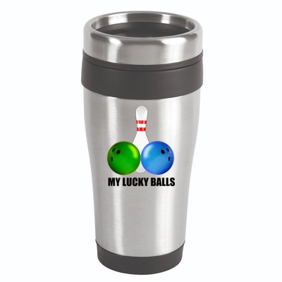 My Lucky Balls 16oz Travel Tumbler