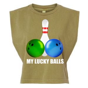 My Lucky Balls Garment-Dyed Women's Muscle Tee