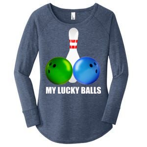 My Lucky Balls Women's Perfect Tri Tunic Long Sleeve Shirt