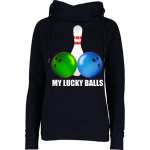 My Lucky Balls Womens Funnel Neck Pullover Hood