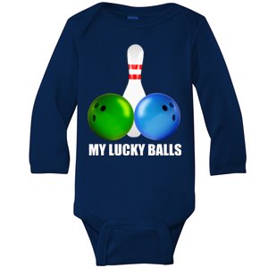 My Lucky Balls Baby Long Sleeve Bodysuit