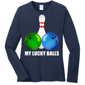 My Lucky Balls Ladies Long Sleeve Shirt