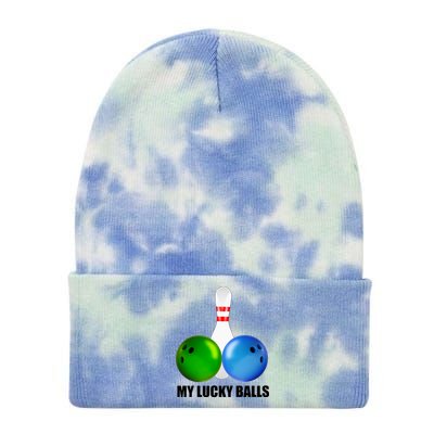 My Lucky Balls Tie Dye 12in Knit Beanie