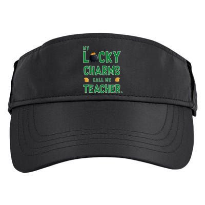 My Lucky Charms Call Me Teacher Adult Drive Performance Visor