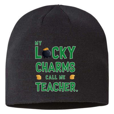 My Lucky Charms Call Me Teacher Sustainable Beanie