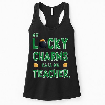My Lucky Charms Call Me Teacher Womens Tank Top