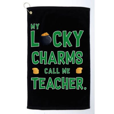 My Lucky Charms Call Me Teacher Golf Towel