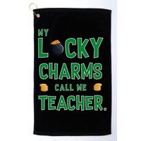 My Lucky Charms Call Me Teacher Golf Towel