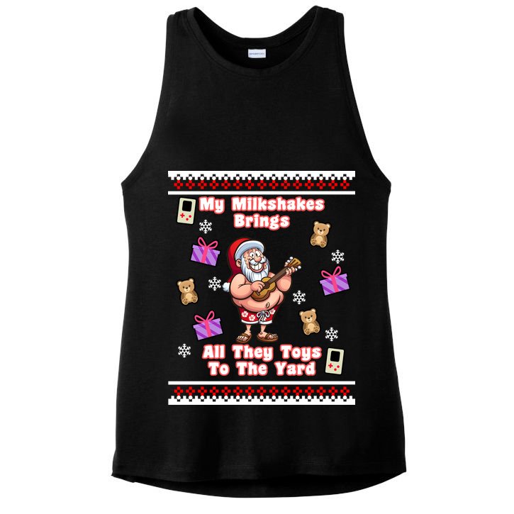 My Milkshakes Brings All The Toys To The Yard Ladies PosiCharge Tri-Blend Wicking Tank