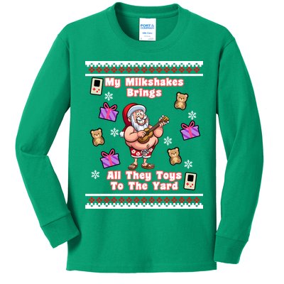 My Milkshakes Brings All The Toys To The Yard Kids Long Sleeve Shirt