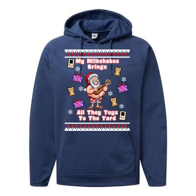 My Milkshakes Brings All The Toys To The Yard Performance Fleece Hoodie