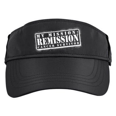 My Mission Remission Cancer Survivor Stamp Adult Drive Performance Visor