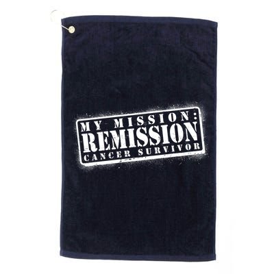 My Mission Remission Cancer Survivor Stamp Golf Towel