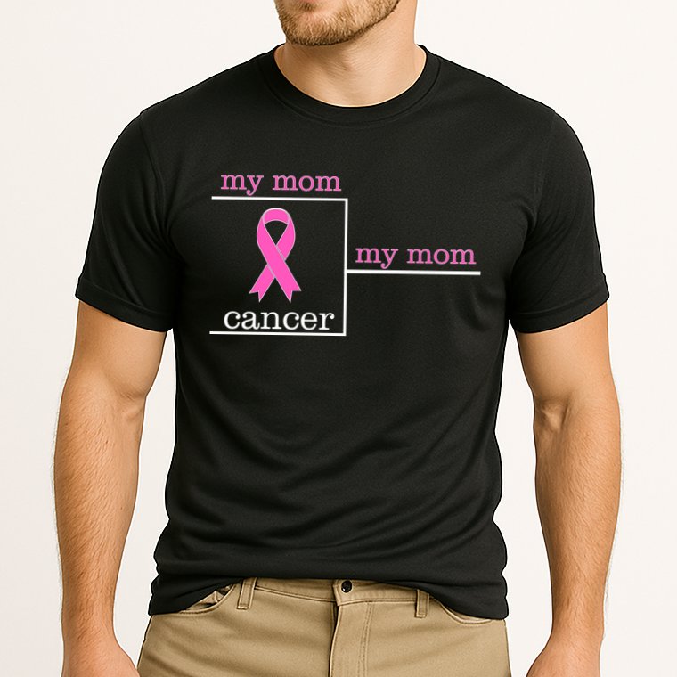 My Mom Cancer Bracket Cooling Performance Crew T-Shirt