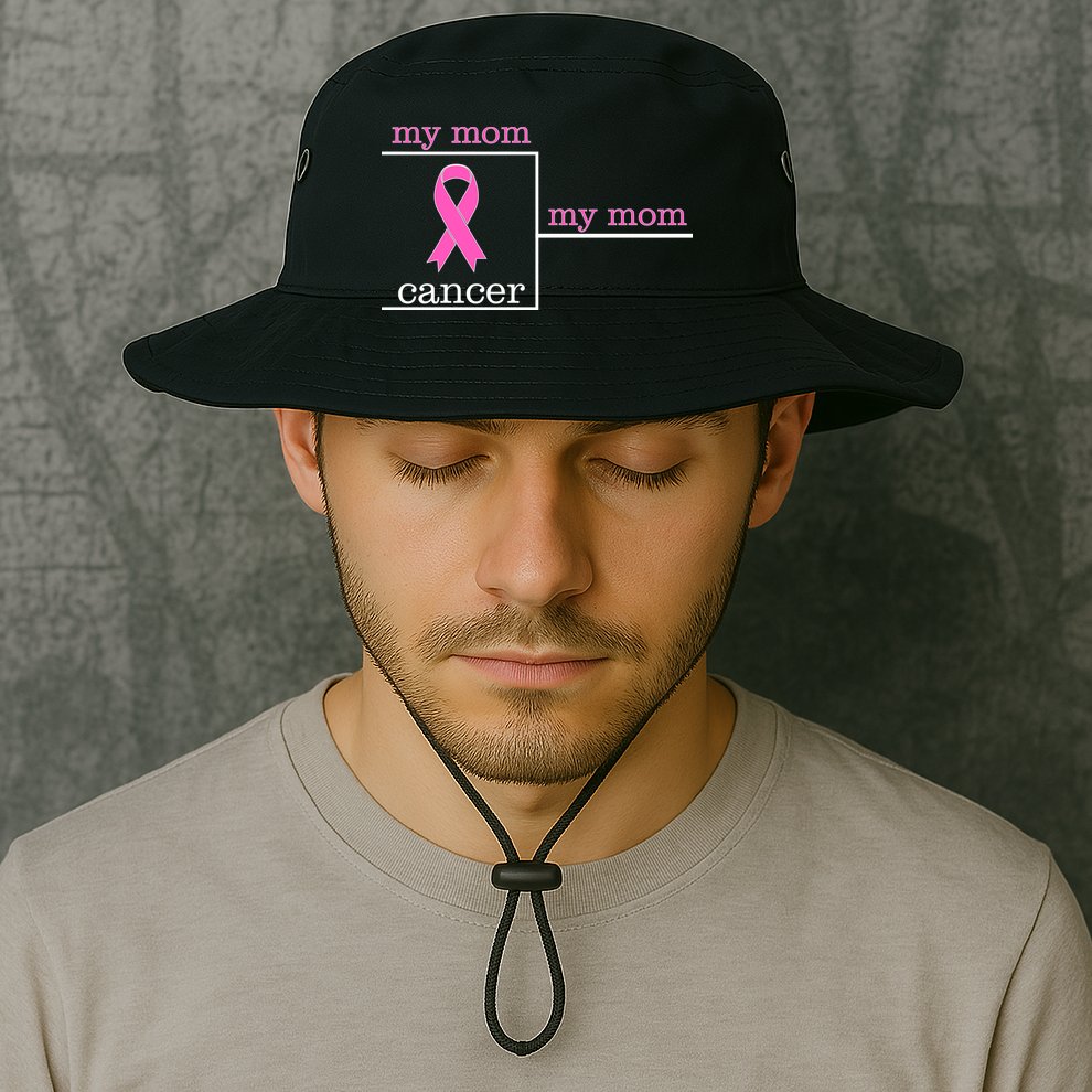 My Mom Cancer Bracket Bucket Hat