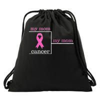 My Mom Cancer Bracket Drawstring Bag