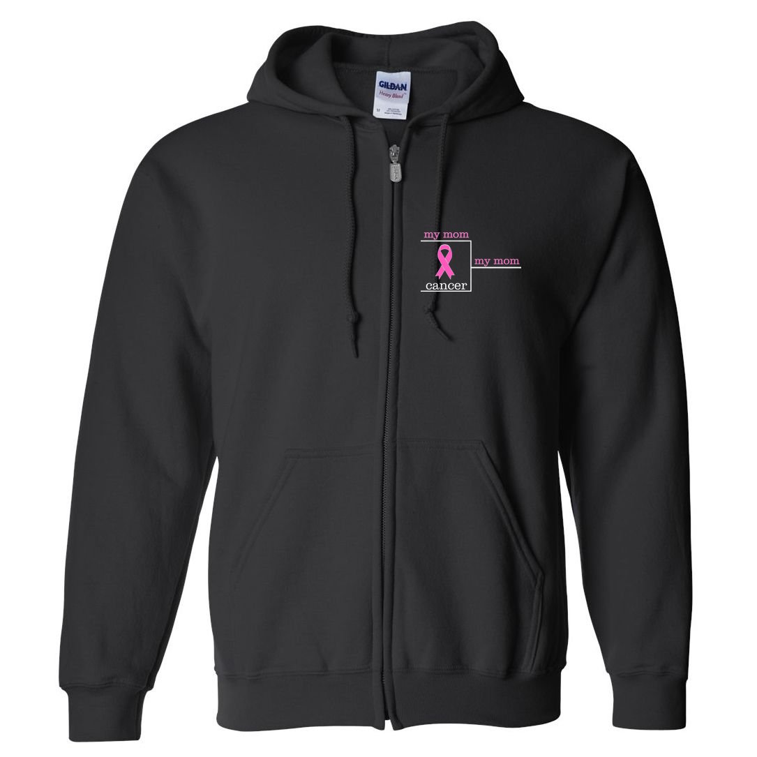 My Mom Cancer Bracket Full Zip Hoodie
