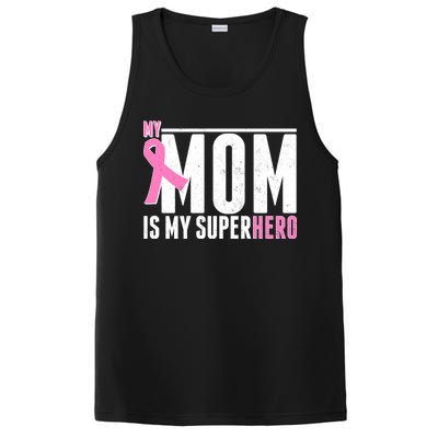 My Mom Is My Superhero Breast Cancer PosiCharge Competitor Tank