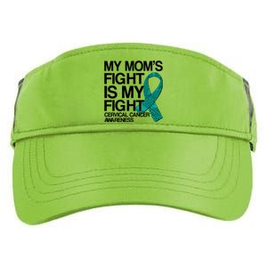 My Mom's Fight is My Fight Cervical Cancer Awareness Adult Drive Performance Visor