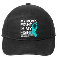 My Mom's Fight is My Fight Cervical Cancer Awareness 7-Panel Snapback Hat