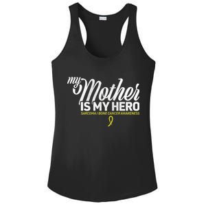 My Mother Is My Hero Sarcoma Awareness Ladies PosiCharge Competitor Racerback Tank