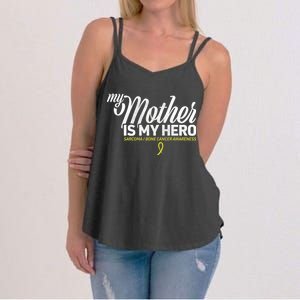 My Mother Is My Hero Sarcoma Awareness Women's Strappy Tank