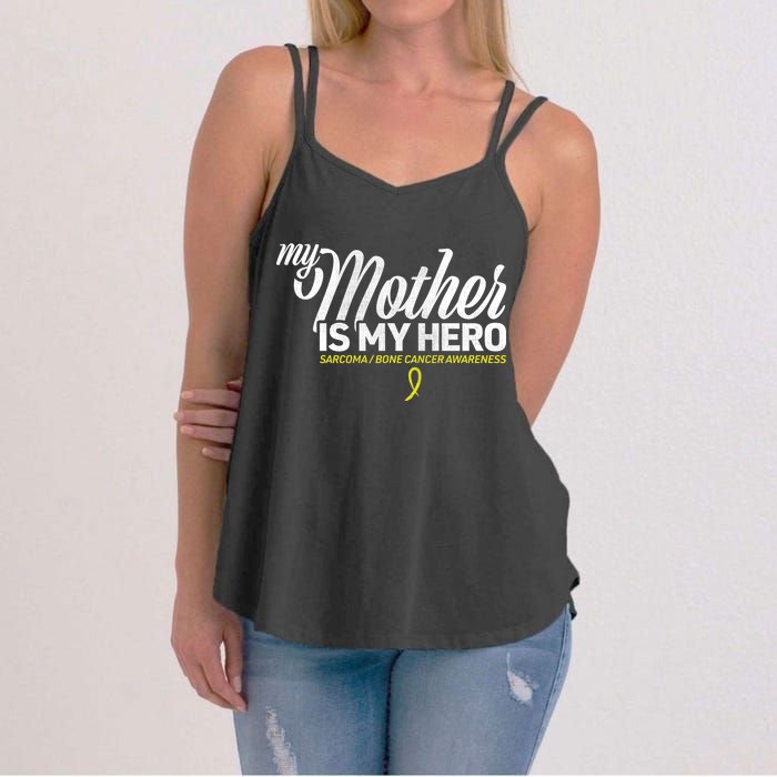 My Mother Is My Hero Sarcoma Awareness Women's Strappy Tank