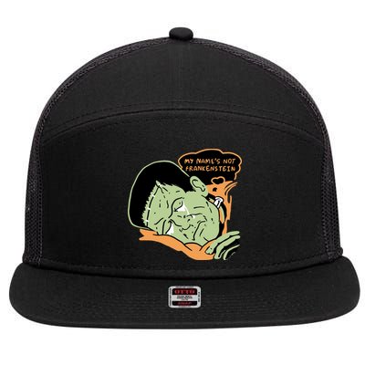 My Name Is Not Frankenstein 7 Panel Mesh Trucker Snapback Hat