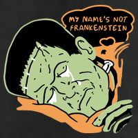 My Name Is Not Frankenstein 7 Panel Mesh Trucker Snapback Hat