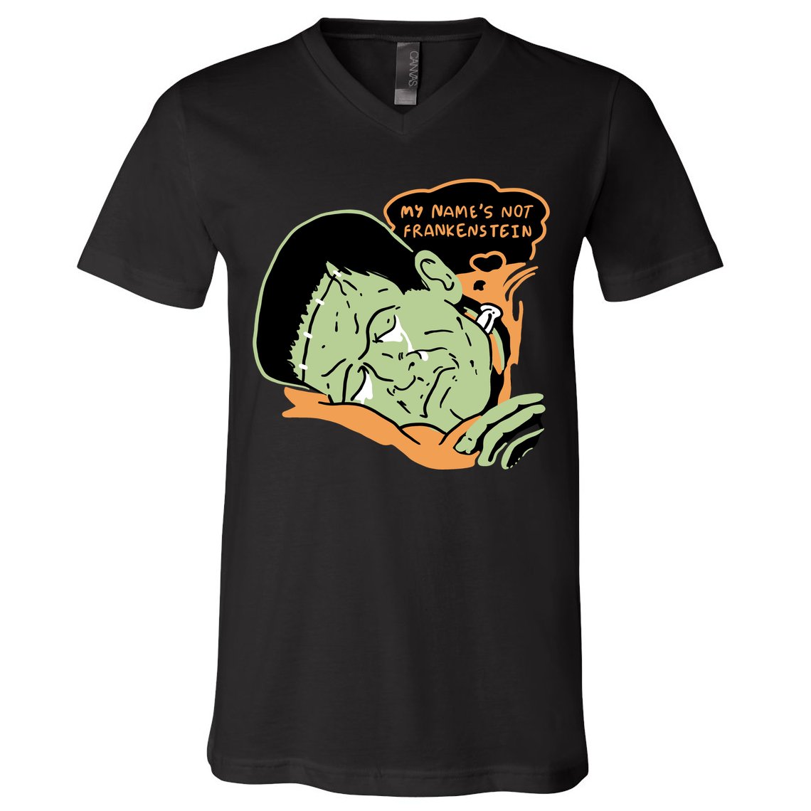 My Name Is Not Frankenstein V-Neck T-Shirt