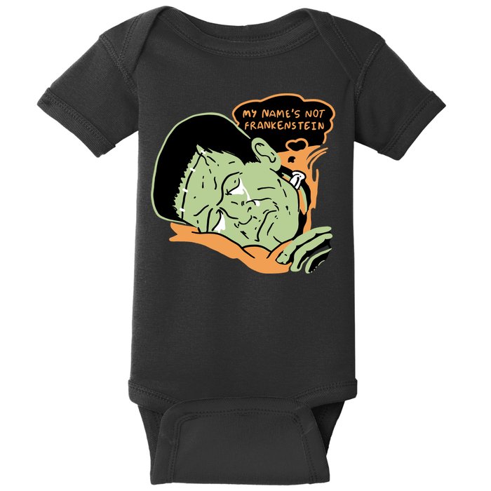 My Name Is Not Frankenstein Baby Bodysuit